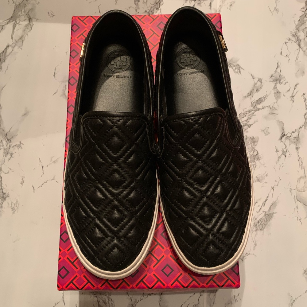 Tory Burch Jessie Quilted Sneaker Black 7